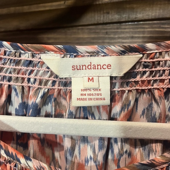 Sundance Ikat print Silk Blouse - Picture 9 of 14